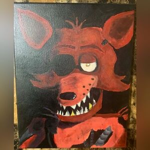 Five Nights At Freddy's "Foxy" Acrylic Painting